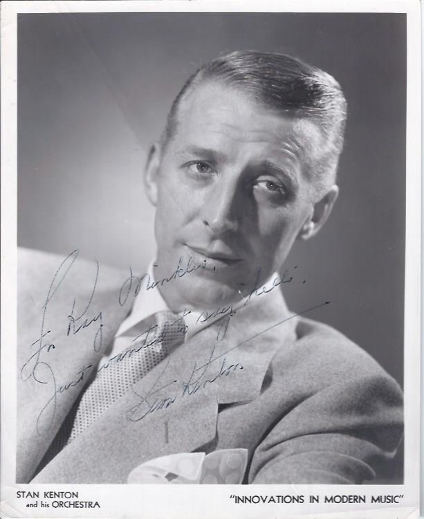 Framed Autographed Photograph of Stan Kenton TH